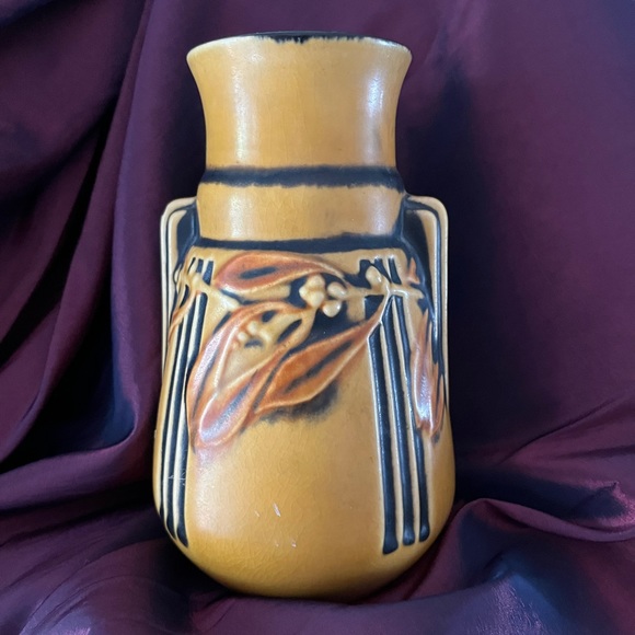 Art Roseville Vase Laurel Yellow Ceramic Art 1934 Poshmark